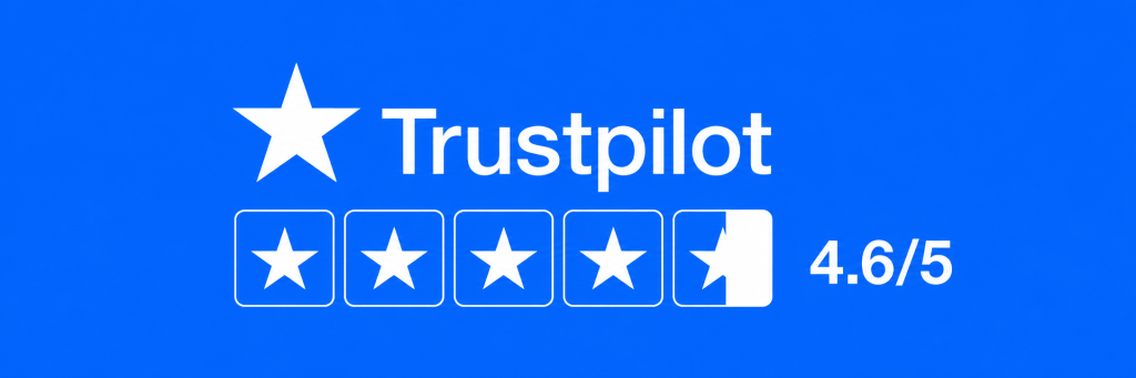 Trustpilot 4.6 star rating banner. | EraseMe